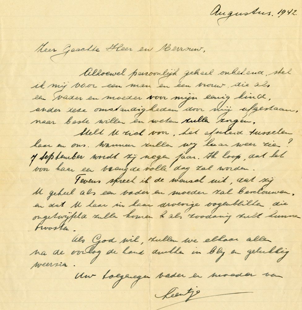 Letter from Lien's mother
