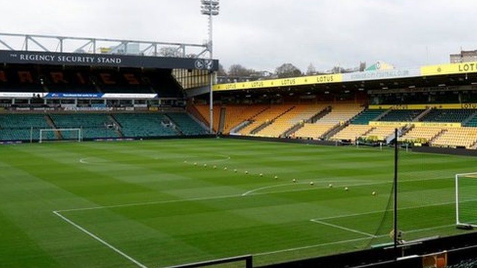 Carrow Road ground in Norwich.