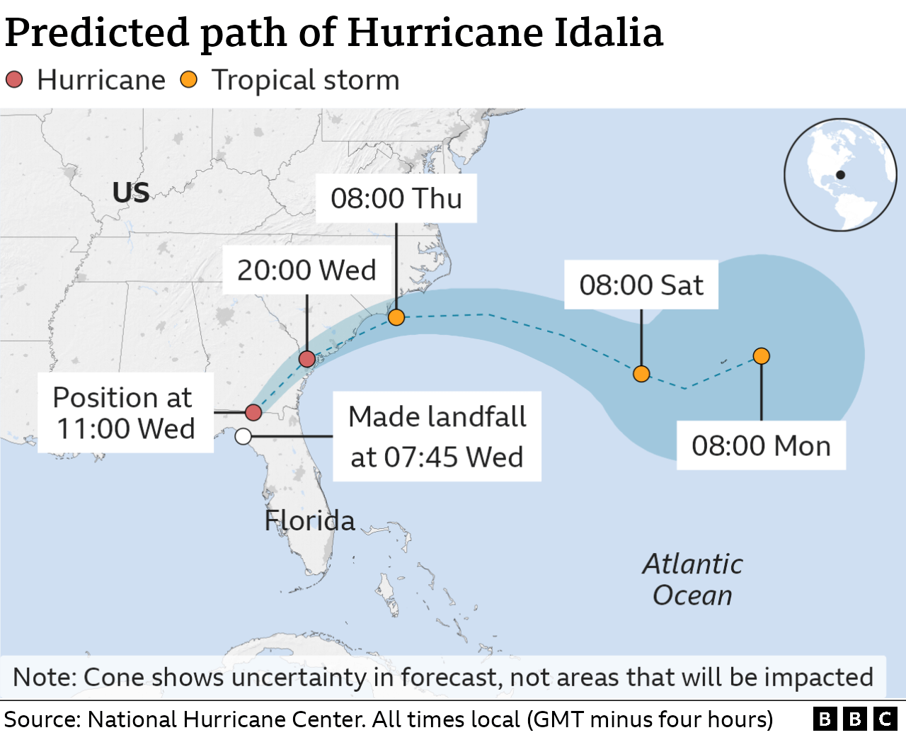 Tropical Storm Idalia: Two dead in Florida as storm slams into Georgia ...