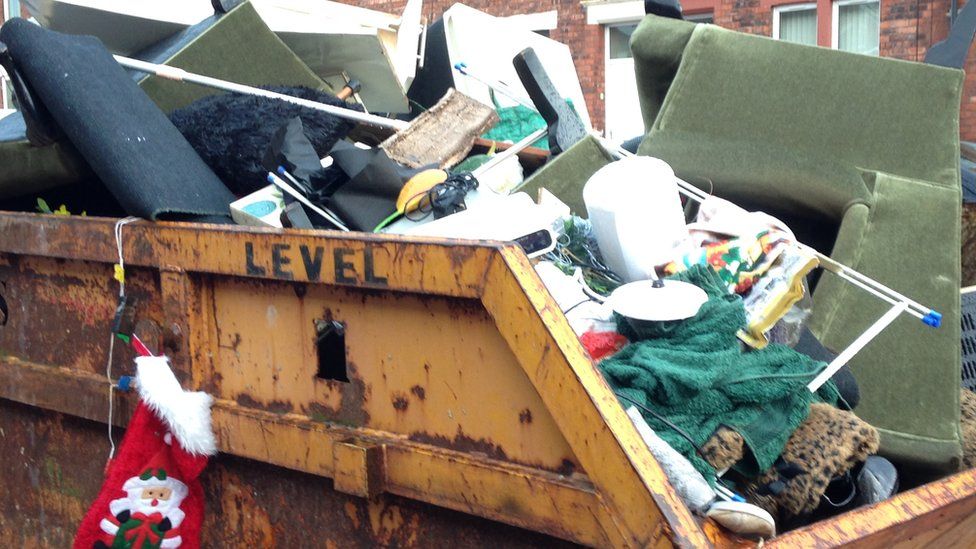 Skip full of rubbish