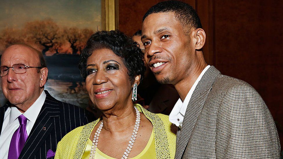 Aretha and Kecalf Franklin at her 72nd birthday in 2014