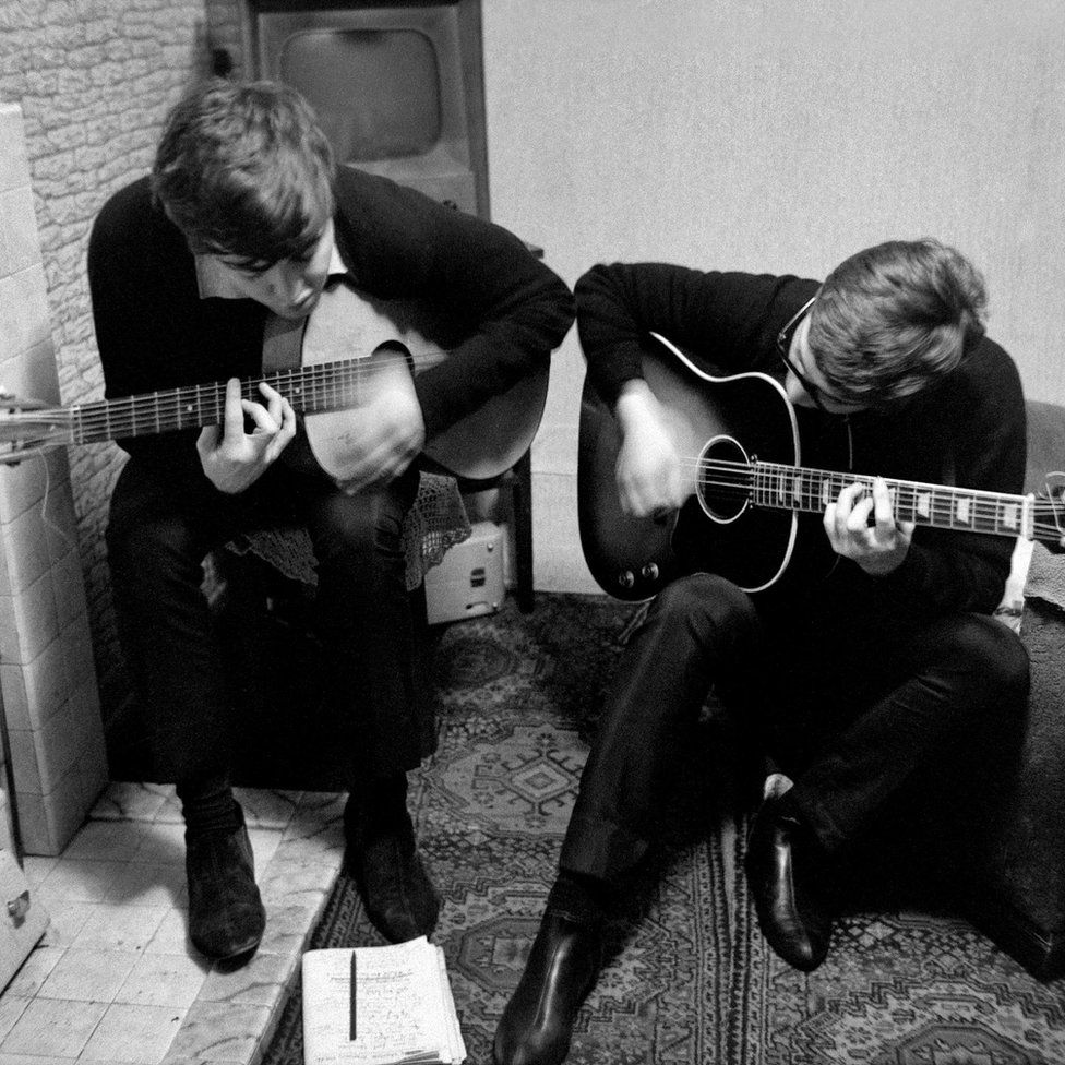 Paul McCartney and John Lennon write I Saw Her Standing There