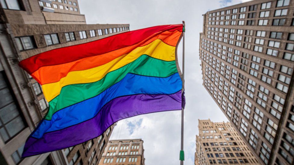 Pride flag in New York