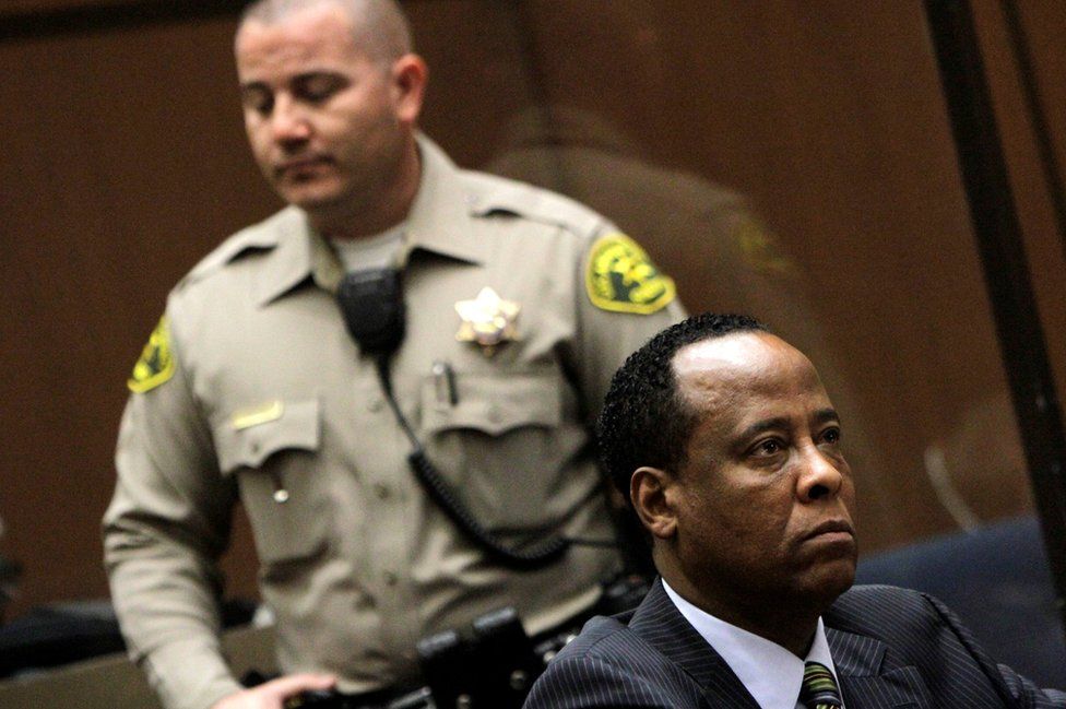 Dr Conrad Murray in court in 2011