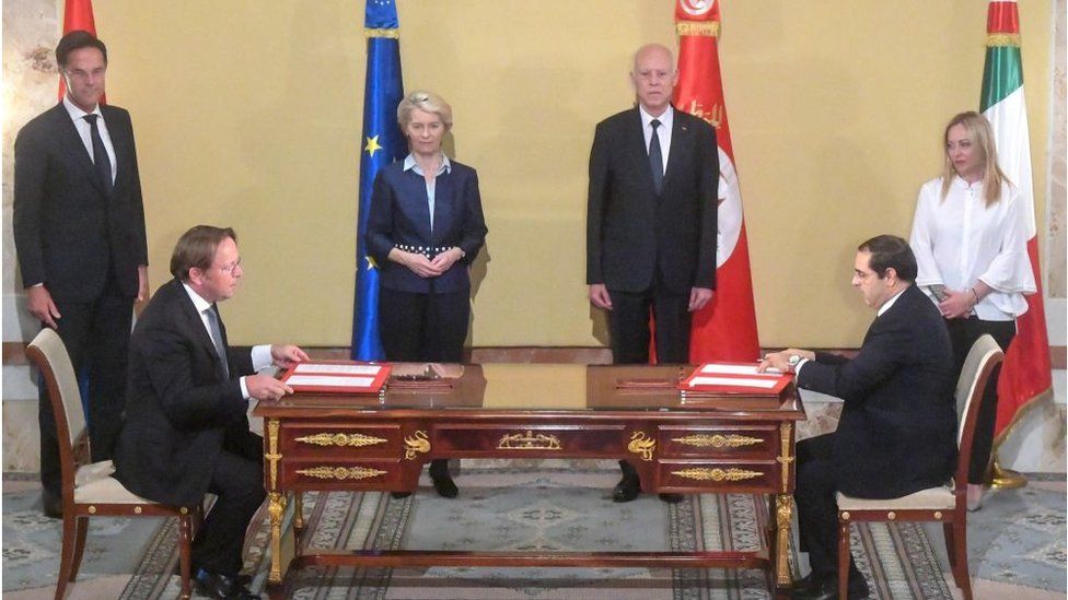 Лидеры Европы и Туниса