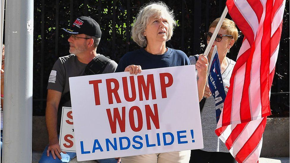 Pro-Trump protesters in Atlanta