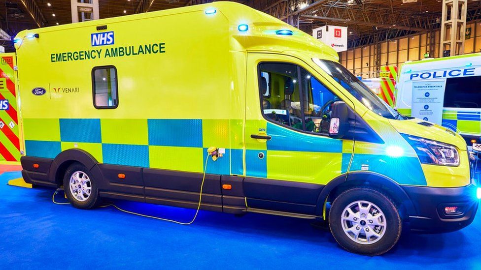 The Ford ambulance design which it is hoped will be provided to taller members of the East of England Ambulance Service