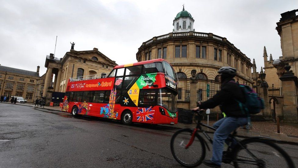 City Sightseeing Oxford electric bus