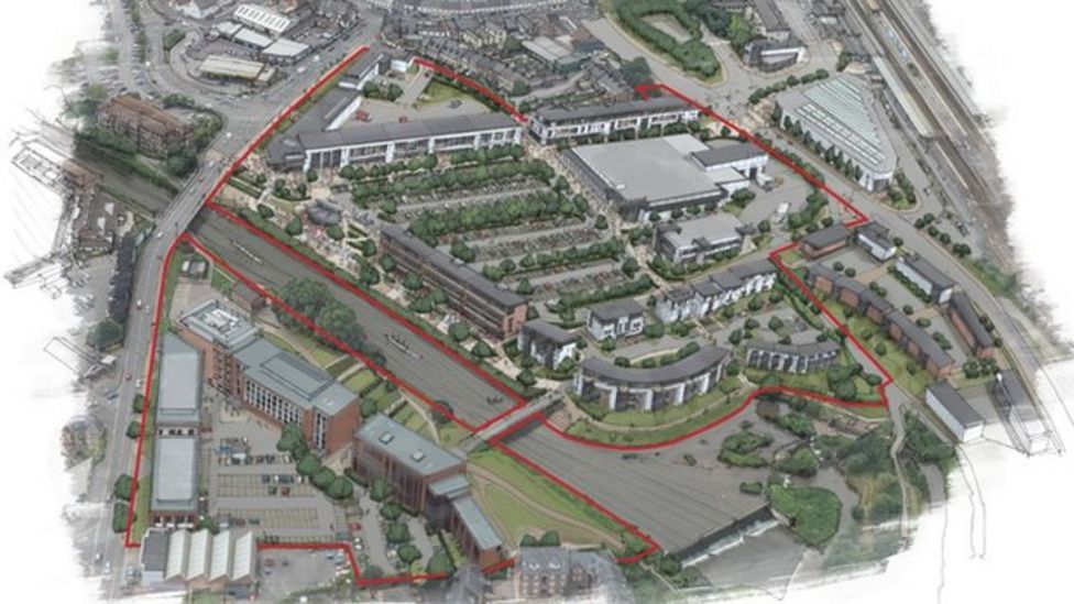 Taunton's Firepool regeneration project plans thrown out BBC News