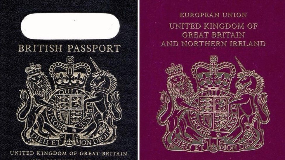 Old and new passports