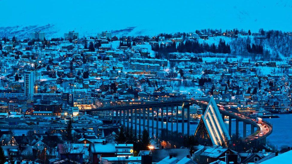 Tromsø during the Polar night