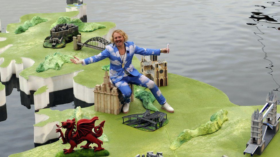 Keith Lemon on This Morning's weather map