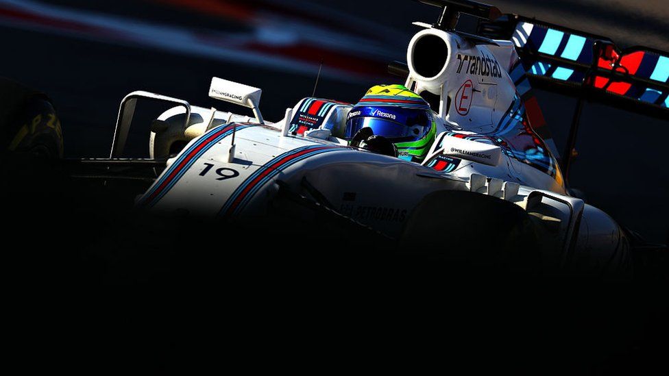 Felipe Massa of Brazil driving the (19) Williams Martini Racing Williams FW38 Mercedes PU106C Hybrid turbo on track during the Formula One Grand Prix of Russia at Sochi Autodrom on May 1, 2016