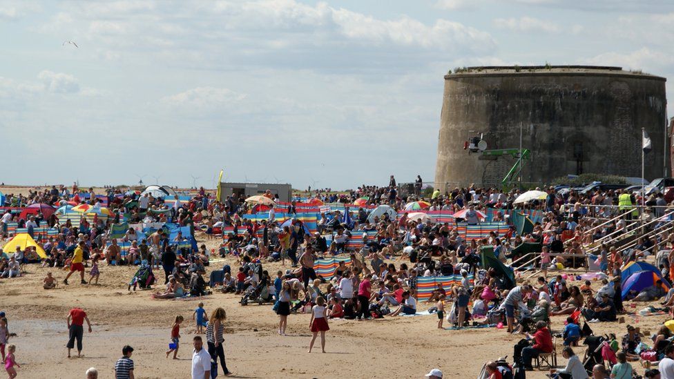 Crowds at Clacton Airshow