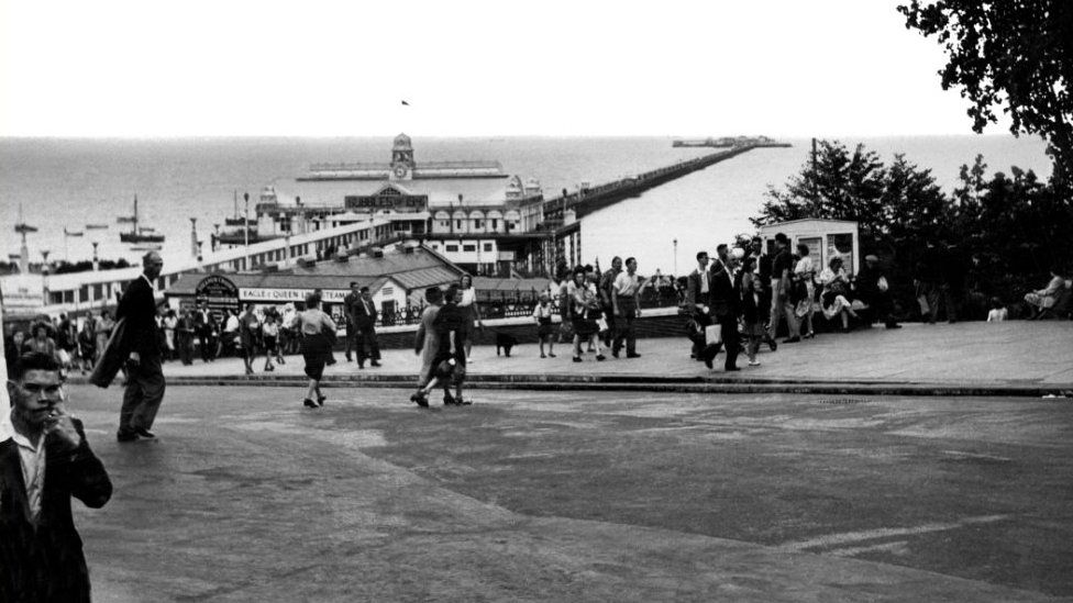 Southend Pier in 1947