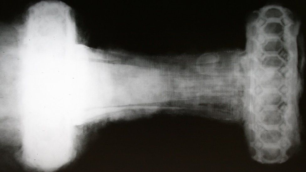 X-ray of sword