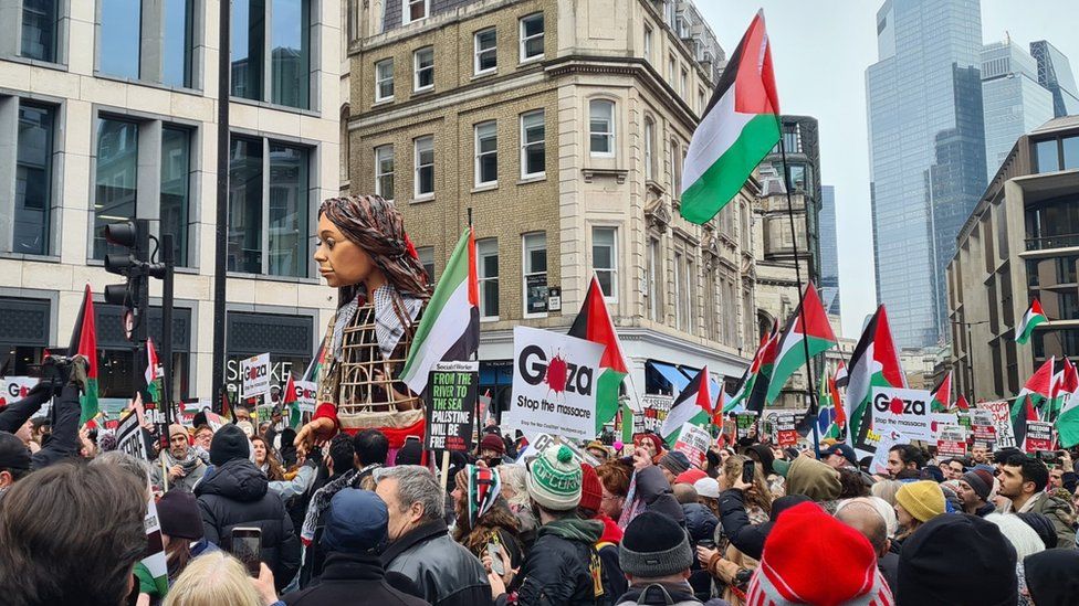 Thousands Attend Pro-Palestinian March In London - BBC News