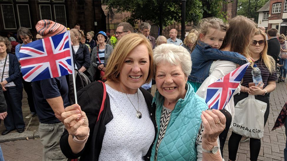 Alison Green with her mother Margaret Bamber