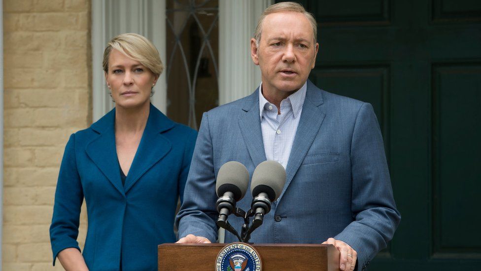Robin Wright and Kevin Spacey in Netflix drama House of Cards