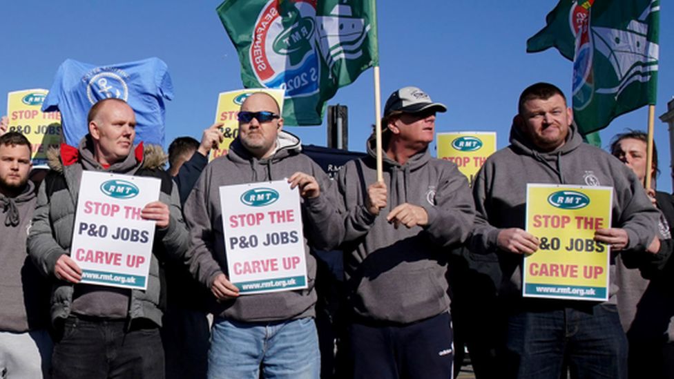 Protest against P&O sackings