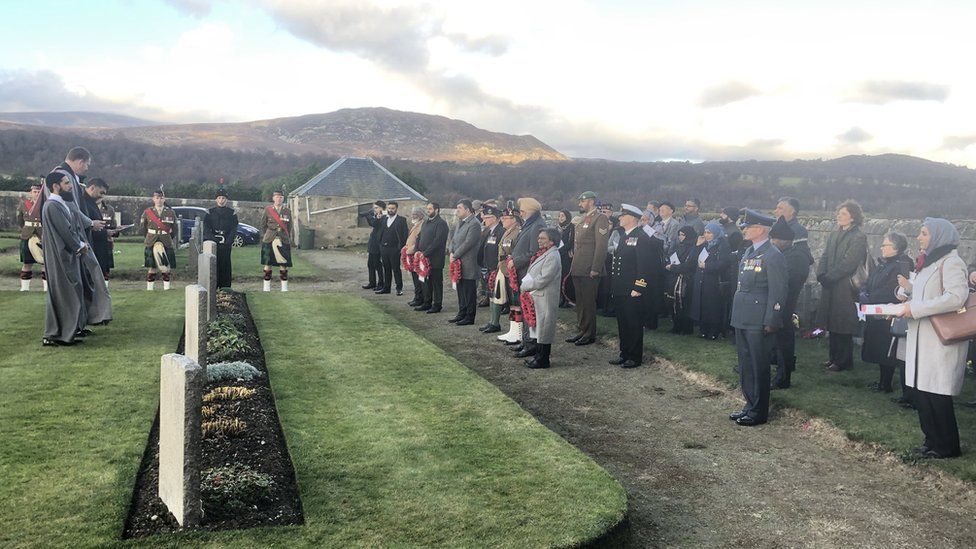 Multi-faith remembrance service at Kingussie Cemetery