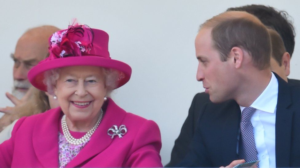 The Queen and Prince William