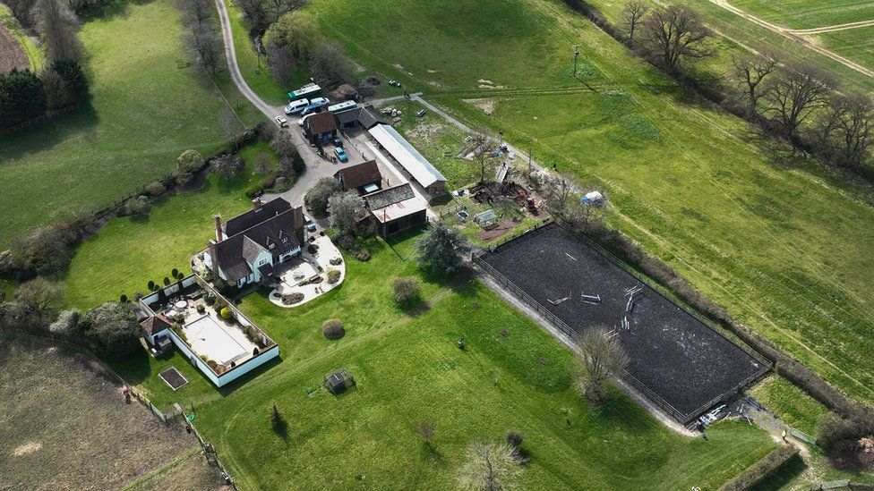 Aeriel view of Stocking Farm