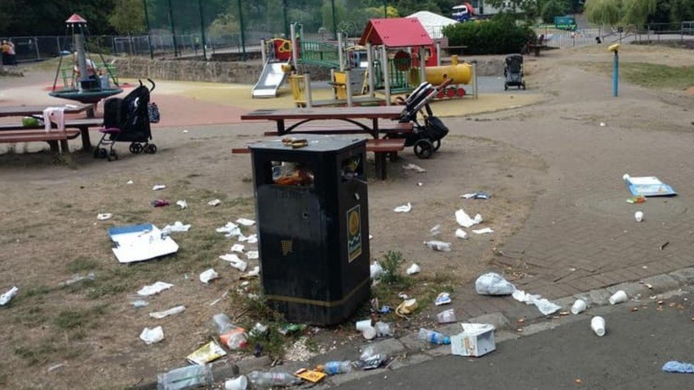 Litter in Glasgow