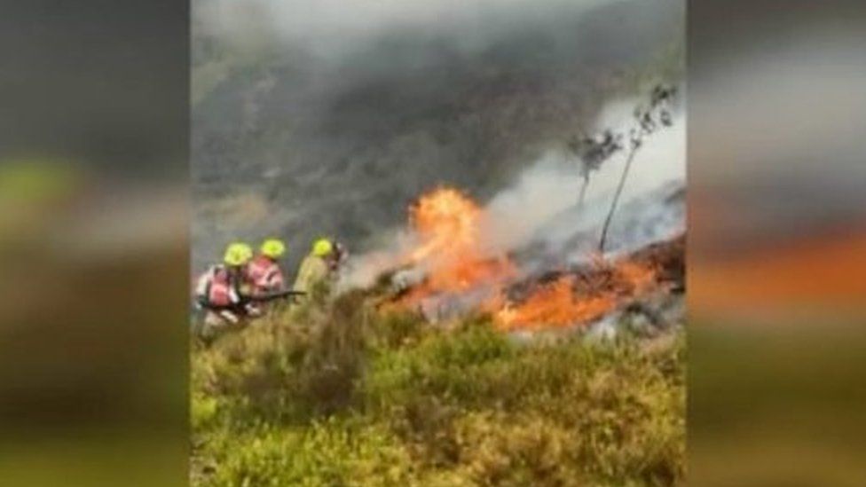 Grass fires have risen in Wales during the coronavirus lockdown, with evidence some are deliberate.