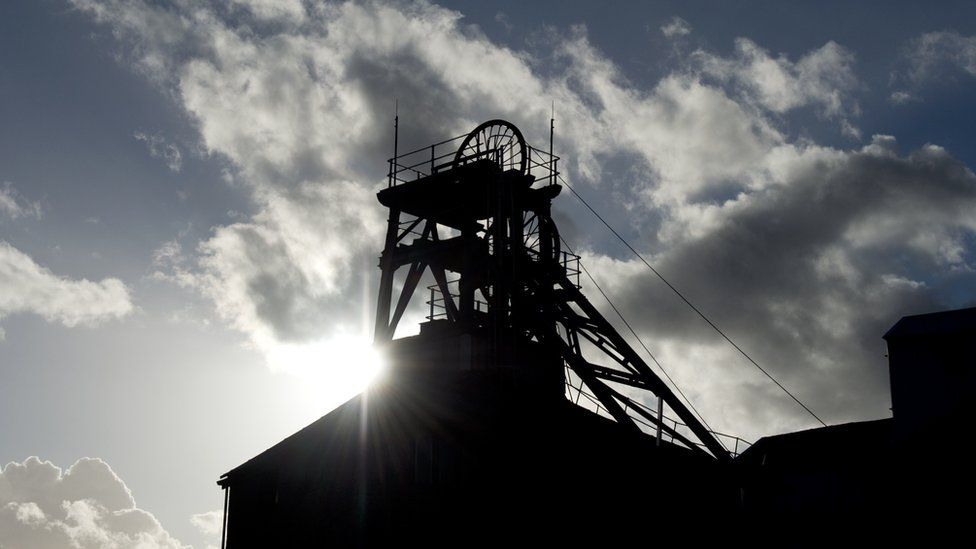 Coal mining tower
