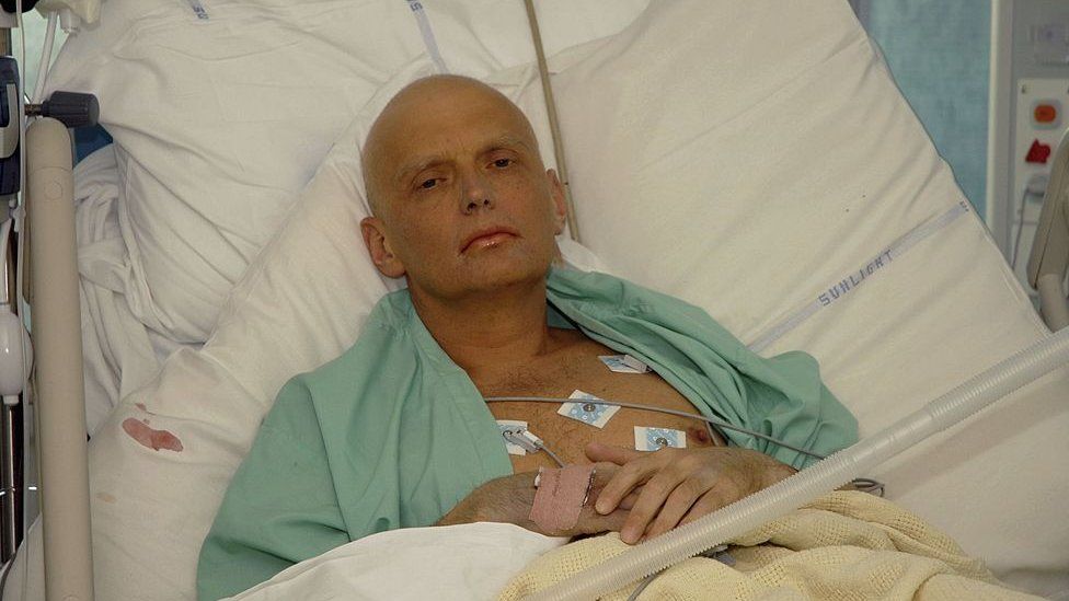 In this image made available on November 25, 2006, Alexander Litvinenko is pictured at the Intensive Care Unit of University College Hospital on November 20, 2006 in London, England.
