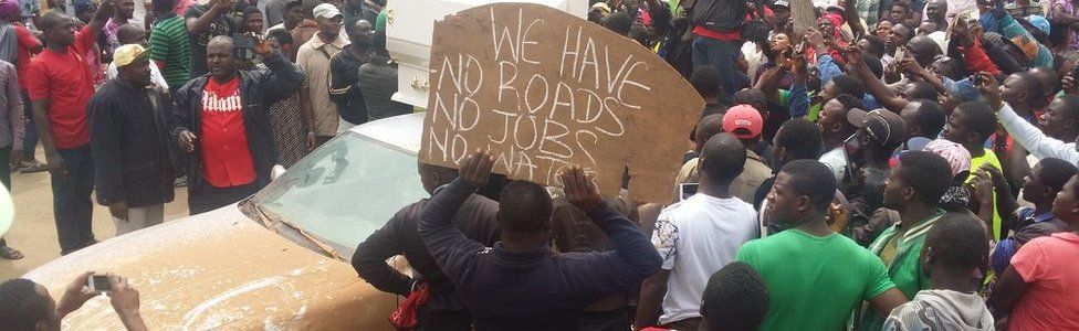 Protesters in English-speaking Cameroon - 2016