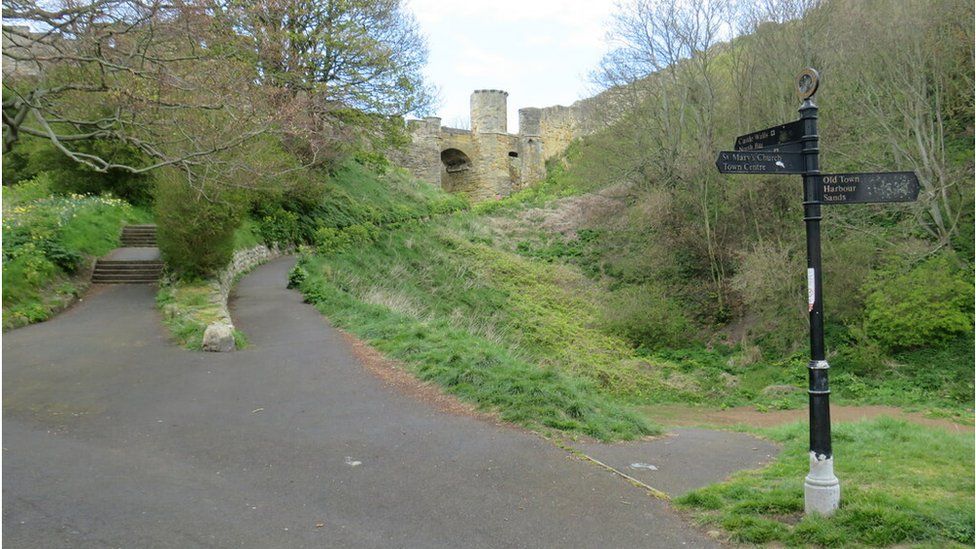 The incident happened at the Royal Albert Park near Scarborough Castle