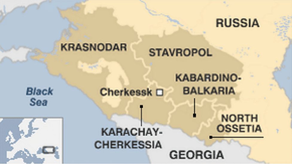 Карта Карачаево-Черкесии