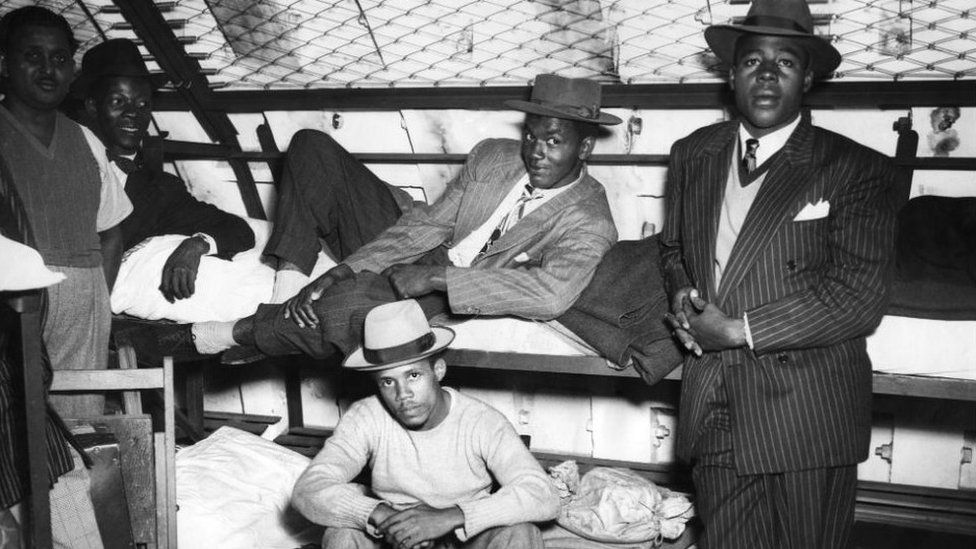 underground bunk beds with Windrush passengers