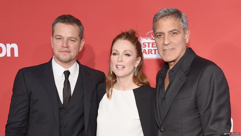Matt Damon, Julianne Moore and George Clooney