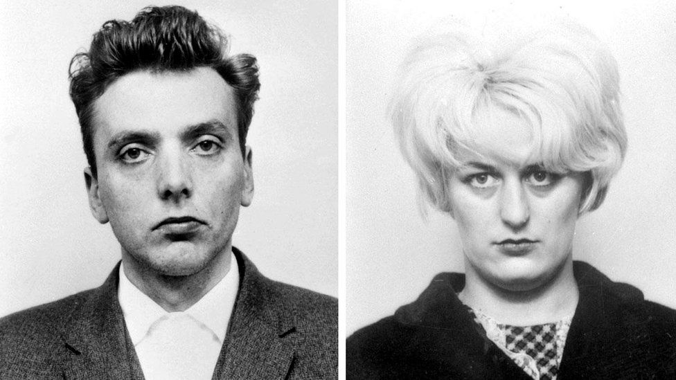 Police mugshots of Ian Brady and Myra Hindley in the 1960s