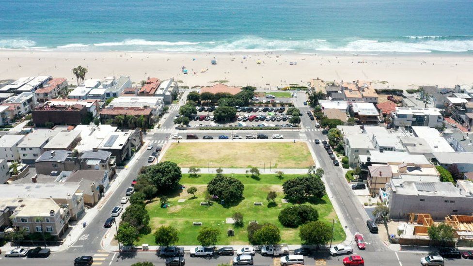 The beach, seen from above