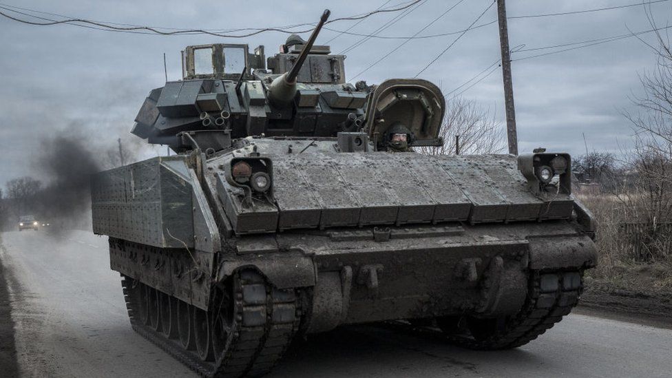 US-made armoured vehicle in Ukrainian service