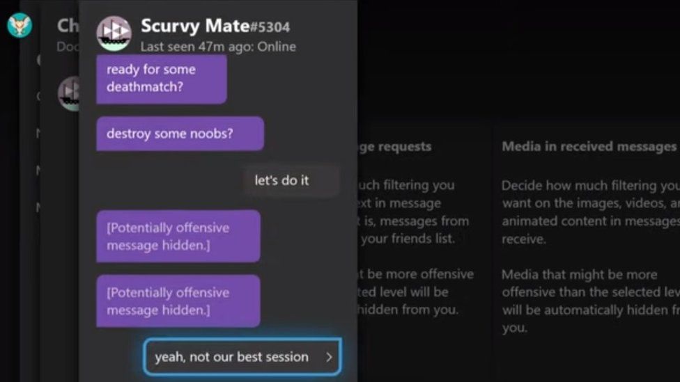Mompelen paniek nogmaals Microsoft seeks to clean up Xbox game chat with AI - BBC News