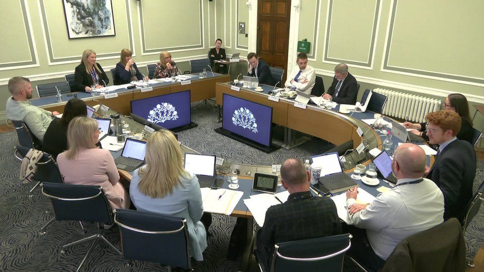 Wide shot of the NI Finance Committee
