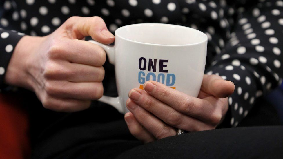 Duchess of Cambridge holding a mug