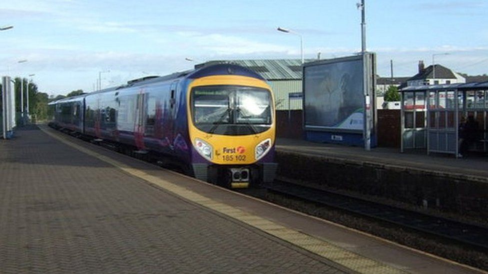 train at Chorley station