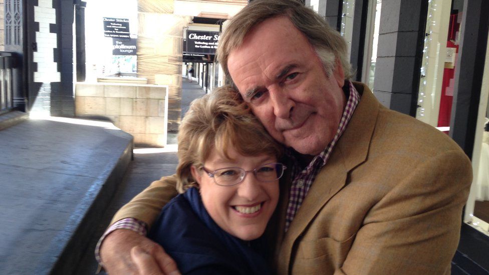 Liz Rogers and Sir Terry Wogan in Chester