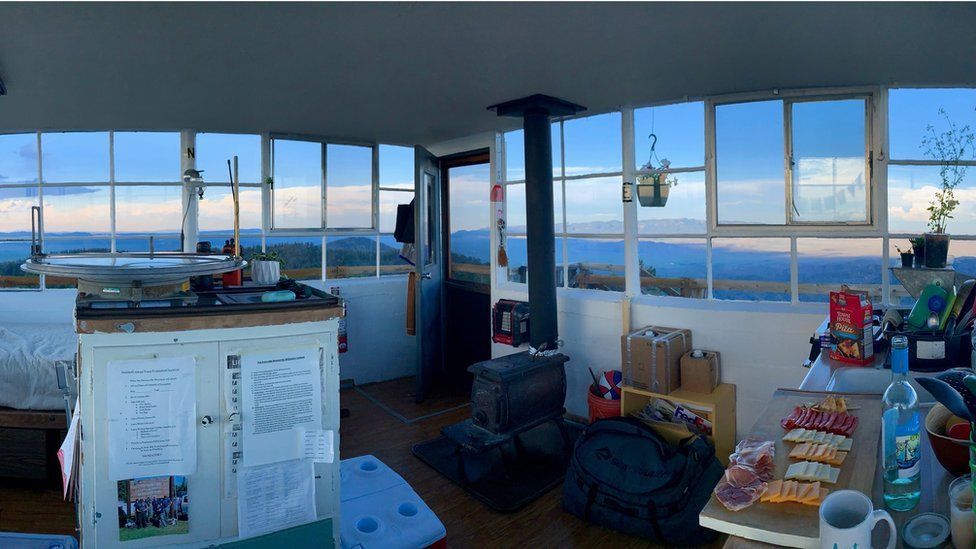 Kelsey Sims' fire lookout in New Mexico