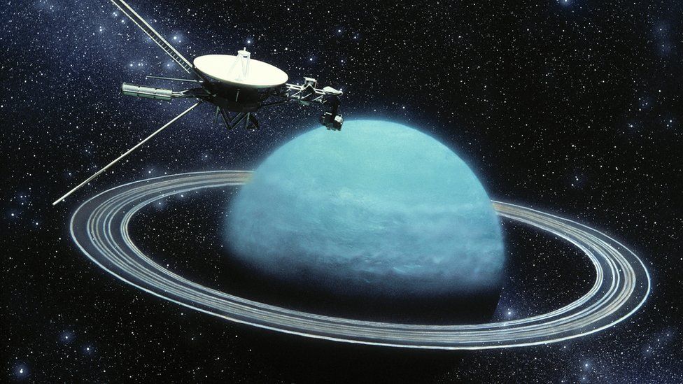 Nasa's Voyager spacecraft in the 1980s
