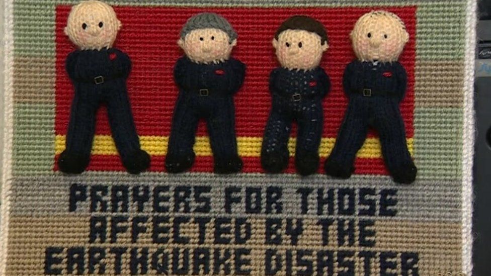 Syston Knitting Banxy firefighters