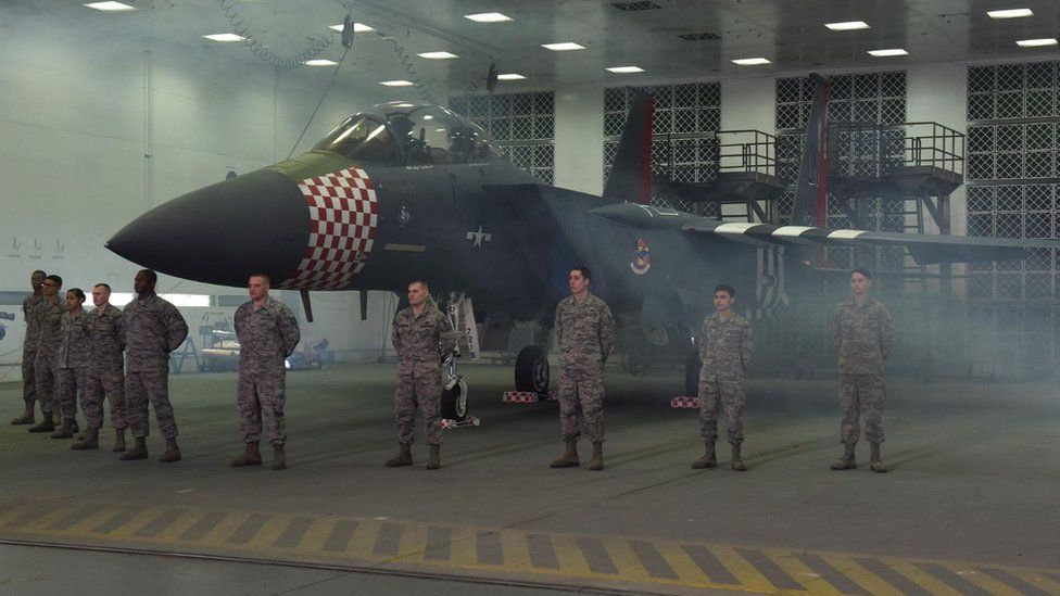US airmen at RAF Lakenheath