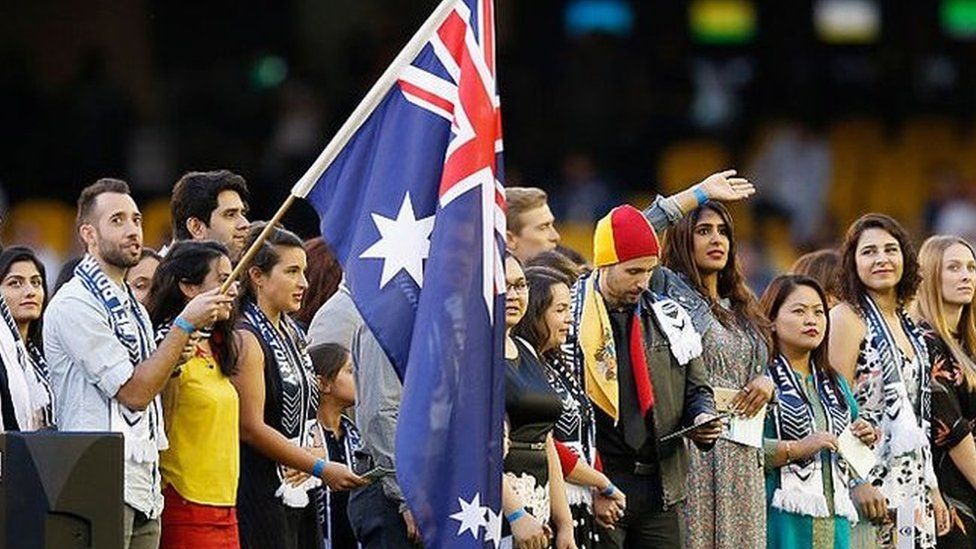 An Australia Day citizenship ceremony in Melbourne earlier this year