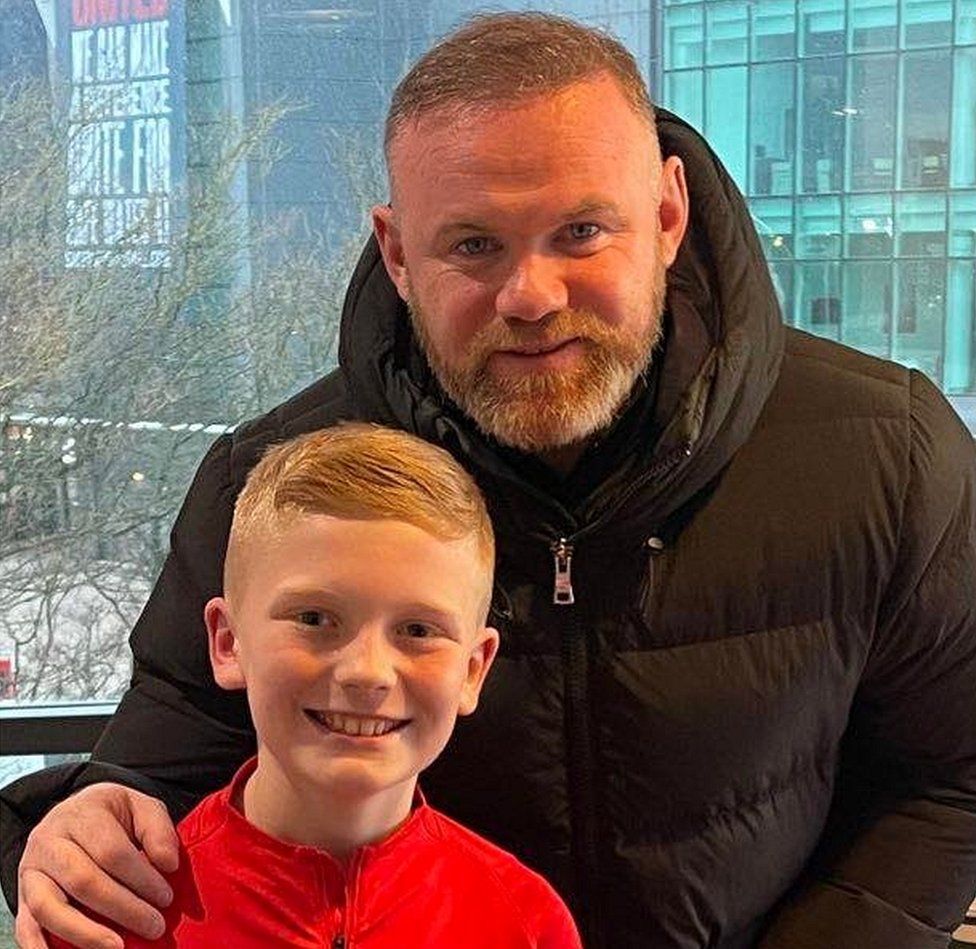 Ben with Wayne Rooney